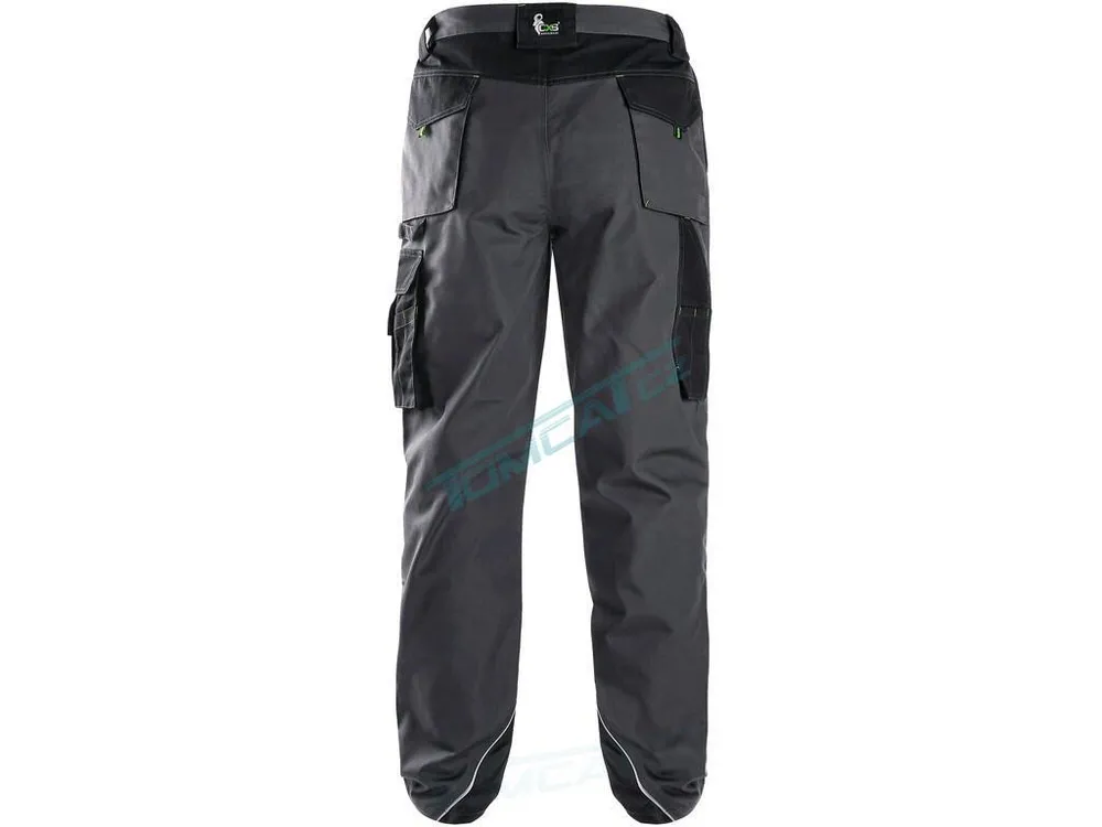 Kalhoty do pasu SIRIUS NIKOLAS, zimní, šedo-zelené