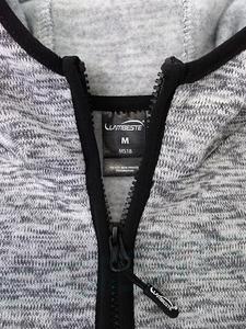 Mikina pánská na zip a s kapucí, pletený fleec, sv.melír 