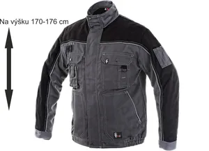 Blůza ORION OTAKAR zkrácená, šedo-černá 