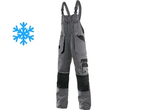 Kalhoty s laclem ORION KRYŠTOF zimní, šedo-černé