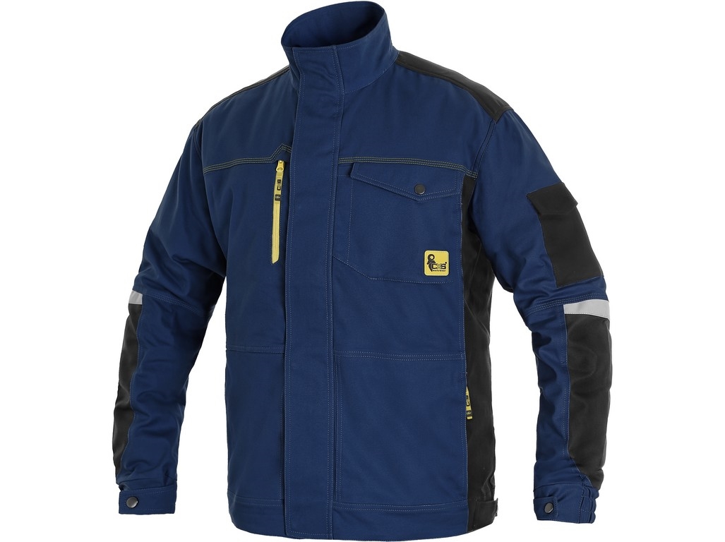 Blůza STRETCH, pánská, tmavě modrá-černá