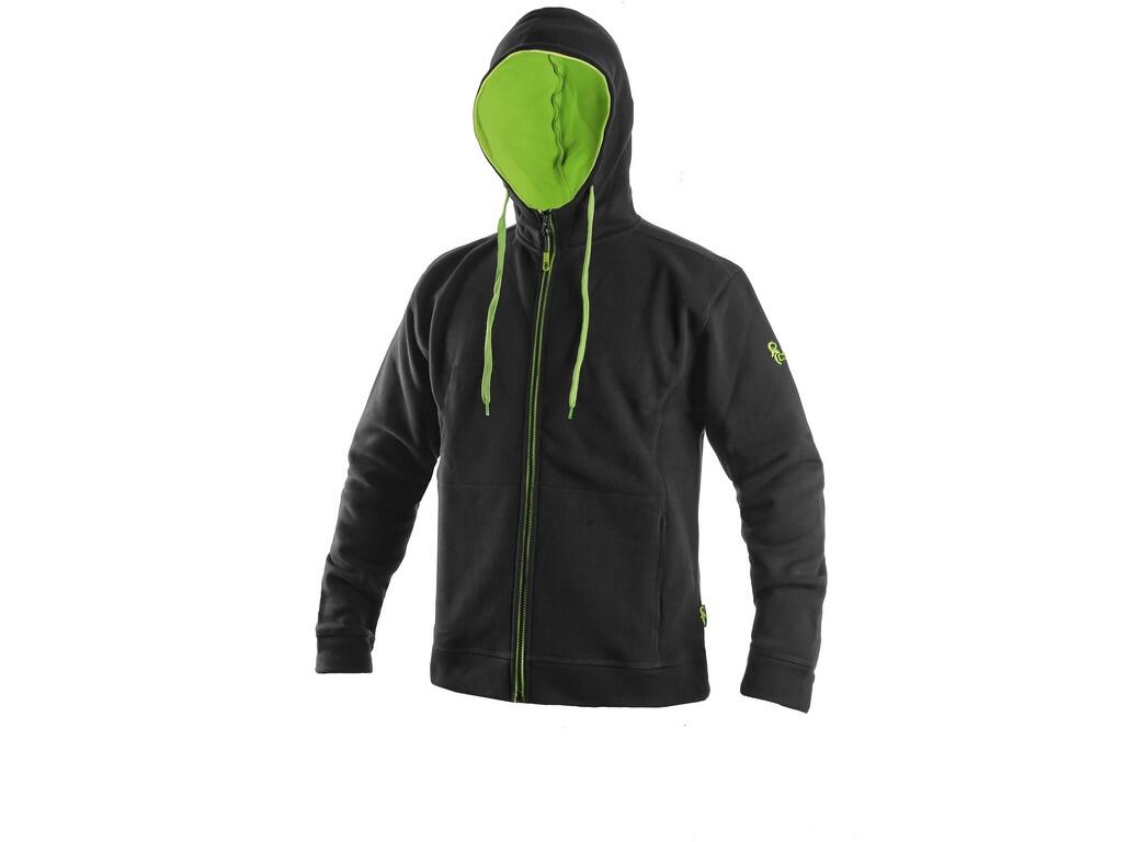 Mikina HARRISON pánská,černo-zelená