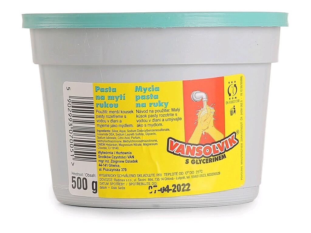 Mycí pasta 500 g, citronová