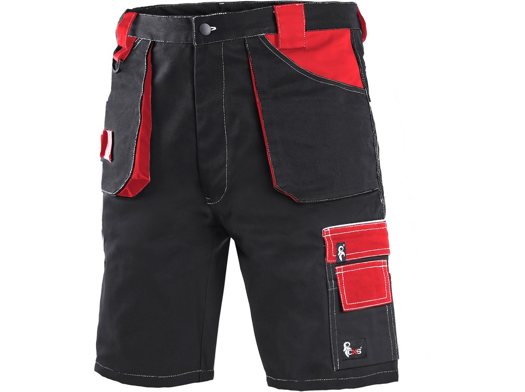 Kraťasy ORION DAVID pánské, černo-červené