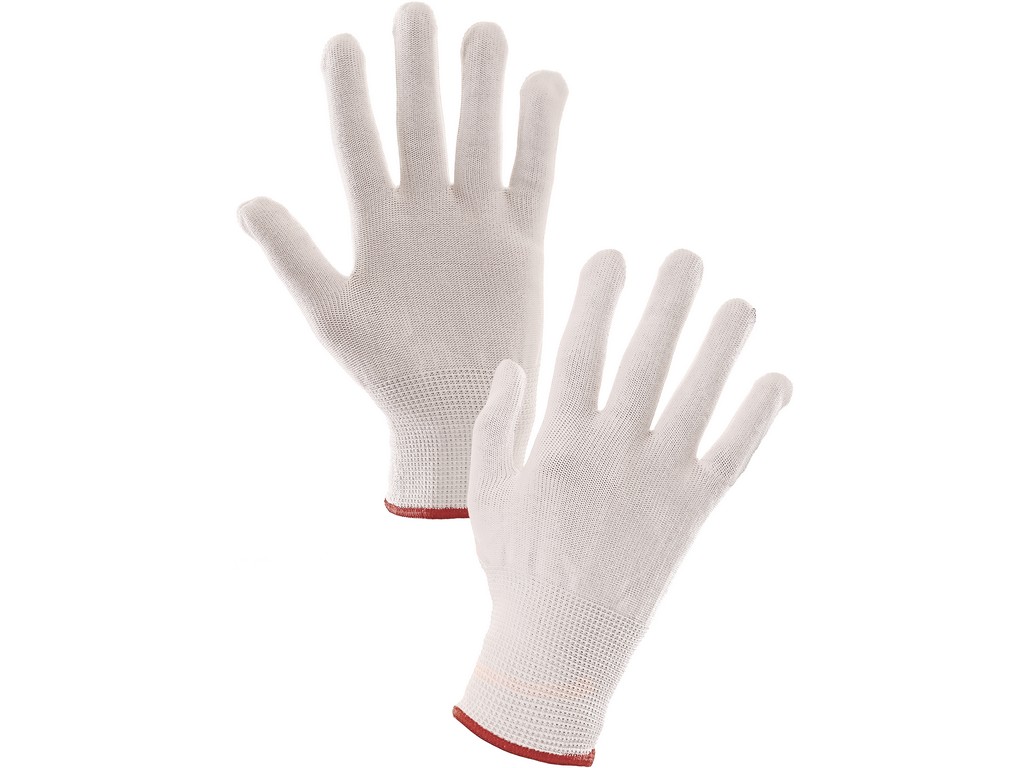 Rukavice SAWA nylonové, bílé