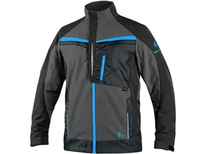 Blůza NAOS, pánská, šedo-černé, HV modré doplňky