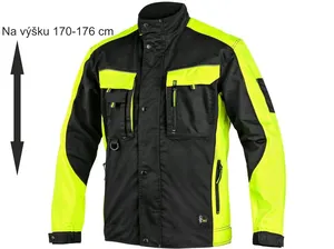 Blůza SIRIUS BRIGHTON, zkrácená,  černo-žlutá