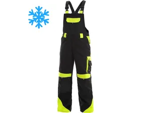 Kalhoty s laclem SIRIUS BRIGHTON, zimní, černo-žluté