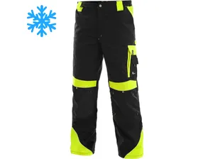 Kalhoty do pasu SIRIUS BRIGHTON, zimní, černo-žluté