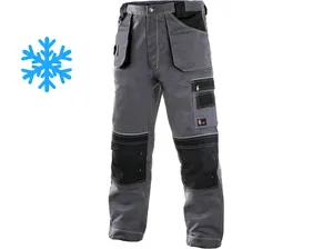 Kalhoty do pasu ORION TEODOR, zimní, šedo-černé