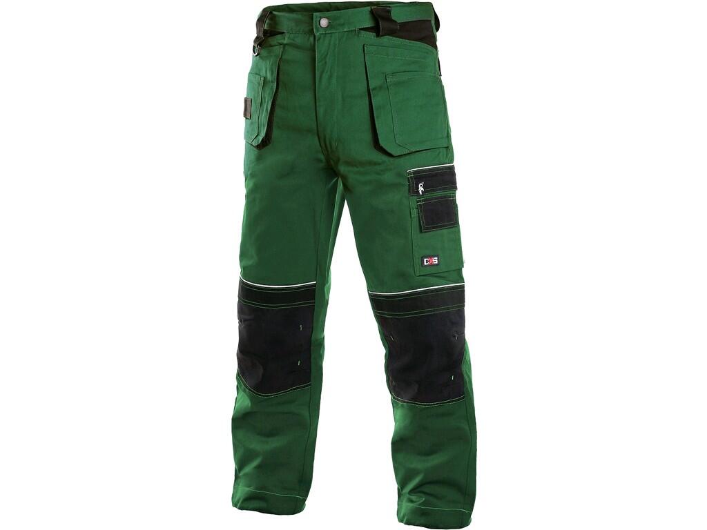 Kalhoty do pasu ORION TEODOR, zeleno-černé