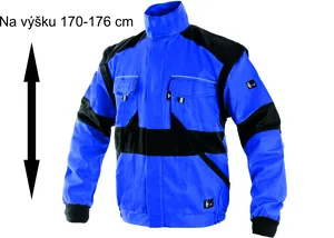 Blůza LUXY EDA zkrácená ,modro-černá