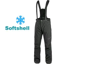 Kalhoty TRENTON pánské, zimní, softshellové, černé 