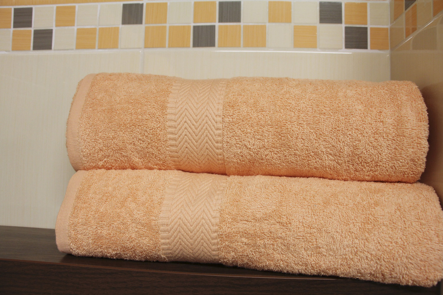 Ručník froté BOBBY TIBEX 50 x 100 cm, lososový