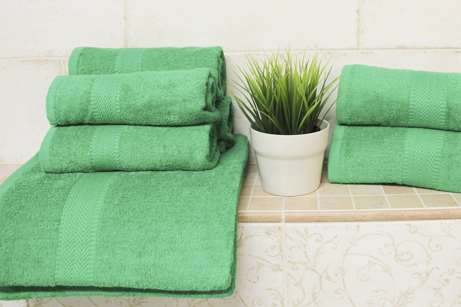 Ručník froté BOBBY TIBEX 50 x 100 cm, tmavě zelený