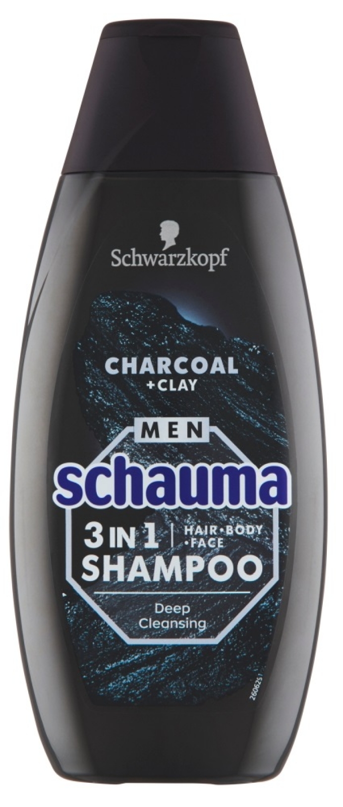 Šampon SCHAUMA MEN 3v1 uhlí&jíl 400 ml