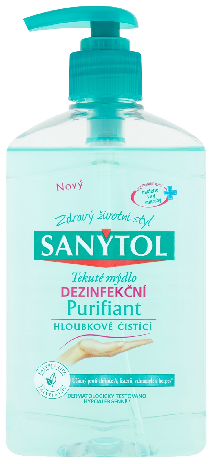 SANYTOL mýdlo dezinfekční 250 ml Purifiant