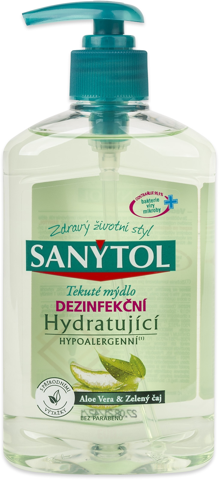 SANYTOL mýdlo hydratující 250 ml Aloe Vera&Zelený čaj
