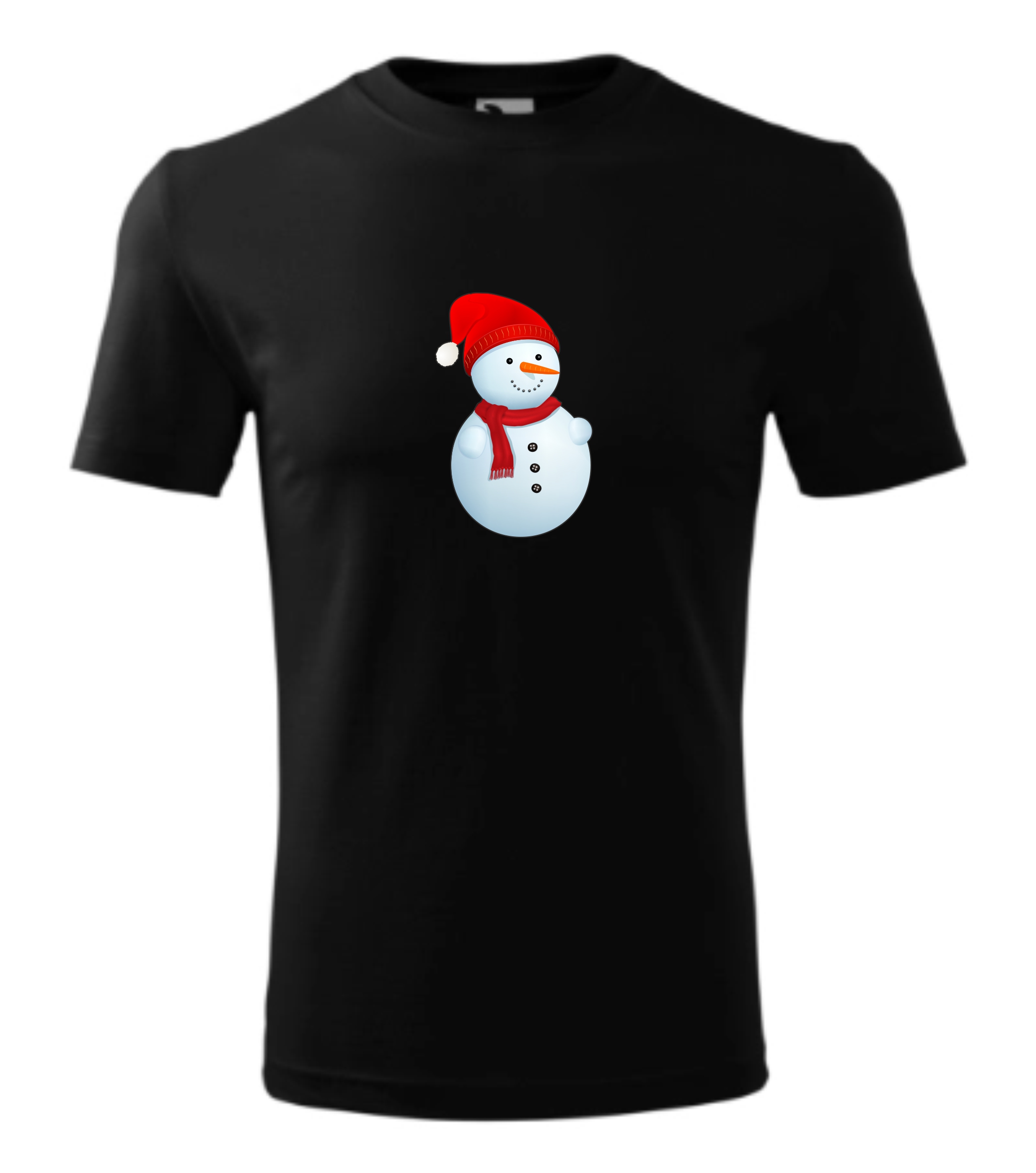 Potisk Sněhulák s čepicí