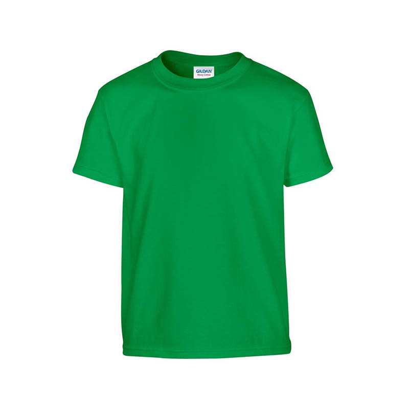 Tričko dětské  Gildan 185g, kr. rukáv, zelené