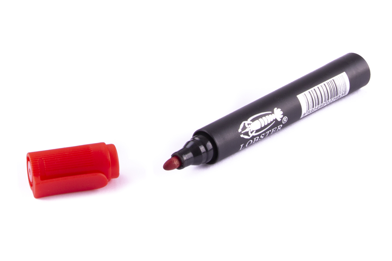 Popisovač permanent ČERVENÝ