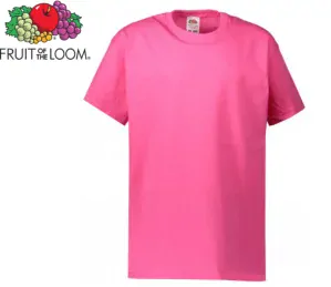 Dětské tričko Fruit of the Loom VALUEWEIGHT T, růžová