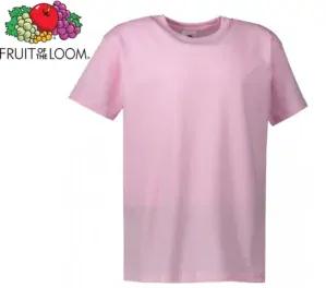 Dětské tričko Fruit of the Loom VALUEWEIGHT T, světle růžová