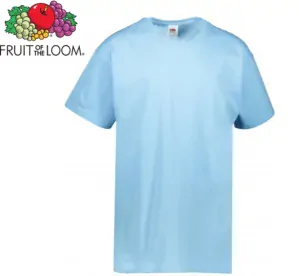 Dětské tričko Fruit of the Loom VALUEWEIGHT T, nebesky modrá