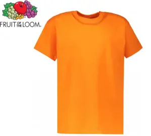 Dětské tričko Fruit of the Loom VALUEWEIGHT T, oranžová
