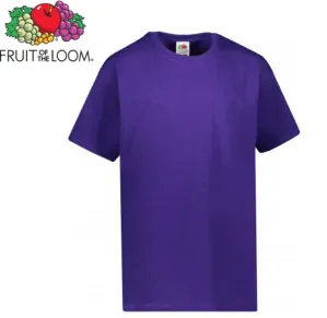 Dětské tričko Fruit of the Loom VALUEWEIGHT T, fialová