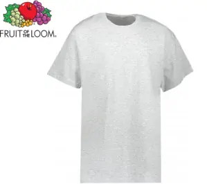 Dětské tričko Fruit of the Loom VALUEWEIGHT T, světlý melír