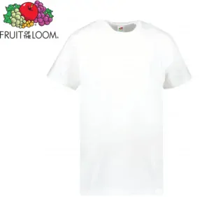 Dětské tričko Fruit of the Loom VALUEWEIGHT T, bílá