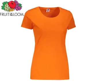 Dámské tričko Fruit of the Loom VALUEWEIGHT T, oranžová
