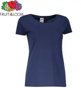 Dámské tričko Fruit of the Loom VALUEWEIGHT T, tmavě modrá