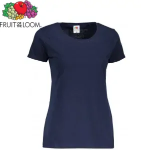 Dámské tričko Fruit of the Loom VALUEWEIGHT T, deep tmavě modrá