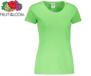 Dámské tričko Fruit of the Loom VALUEWEIGHT T, limetková