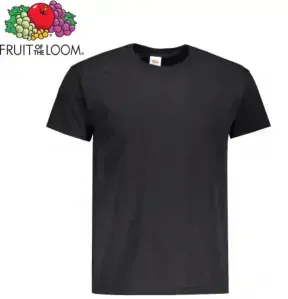 Pánské tričko Fruit of the Loom VALUEWEIGHT T, černá