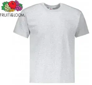 Pánské tričko Fruit of the Loom VALUEWEIGHT T,  světlý melír