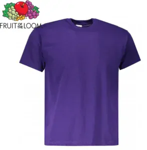 Pánské tričko Fruit of the Loom VALUEWEIGHT T, fialová