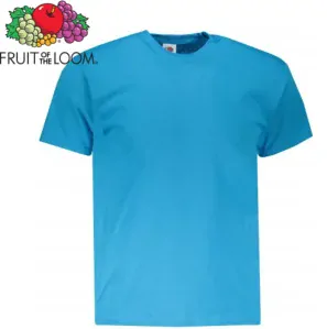 Pánské tričko Fruit of the Loom VALUEWEIGHT T, azurově modrá