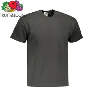 Pánské tričko Fruit of the Loom VALUEWEIGHT T,  tmavě šedá
