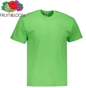 Pánské tričko Fruit of the Loom VALUEWEIGHT T, limetková