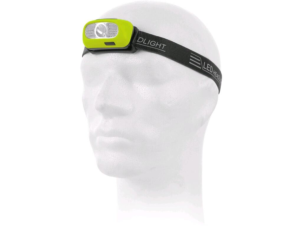 ČELOVKA CREE LED XPG, NABÍJECÍ, FLUORESCENČNÍ ŽLUTÁ