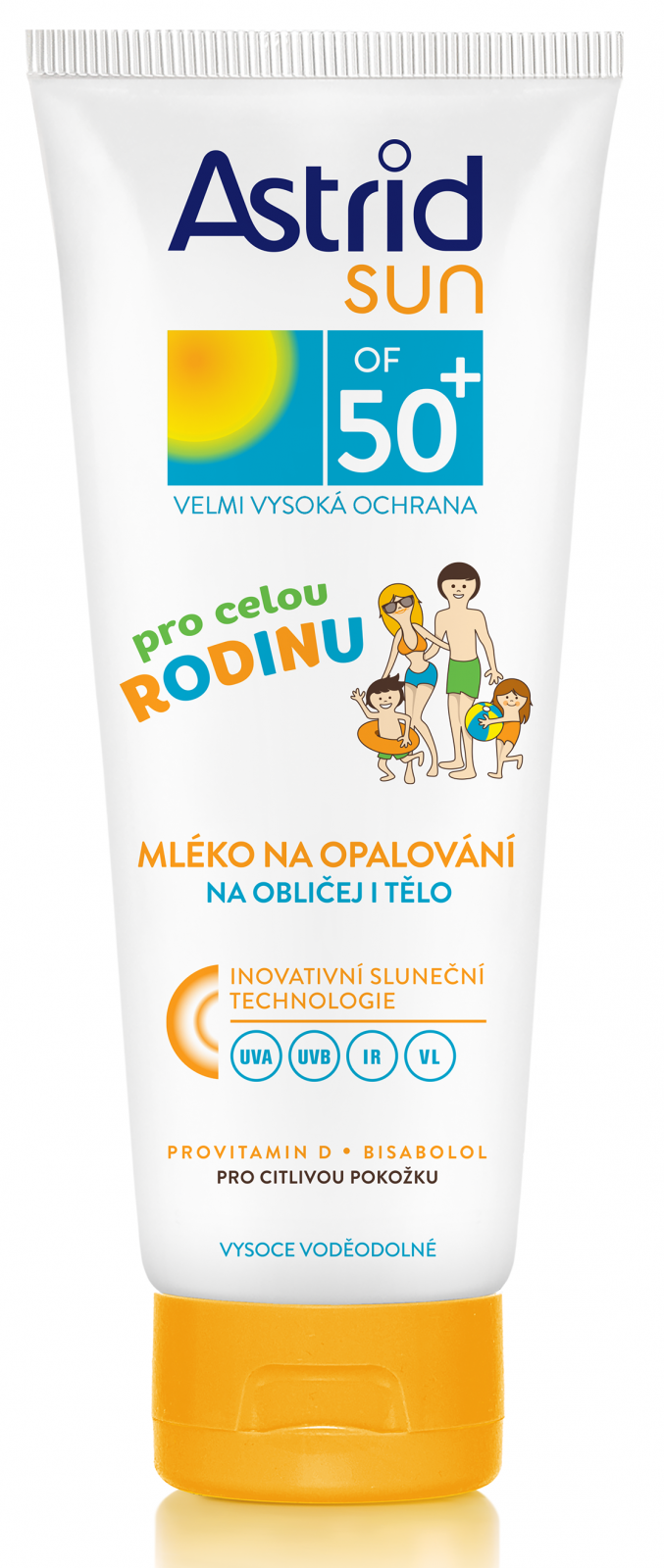 ASTRID SUN rodinné mléko na opalování OF 50+ 250 ml