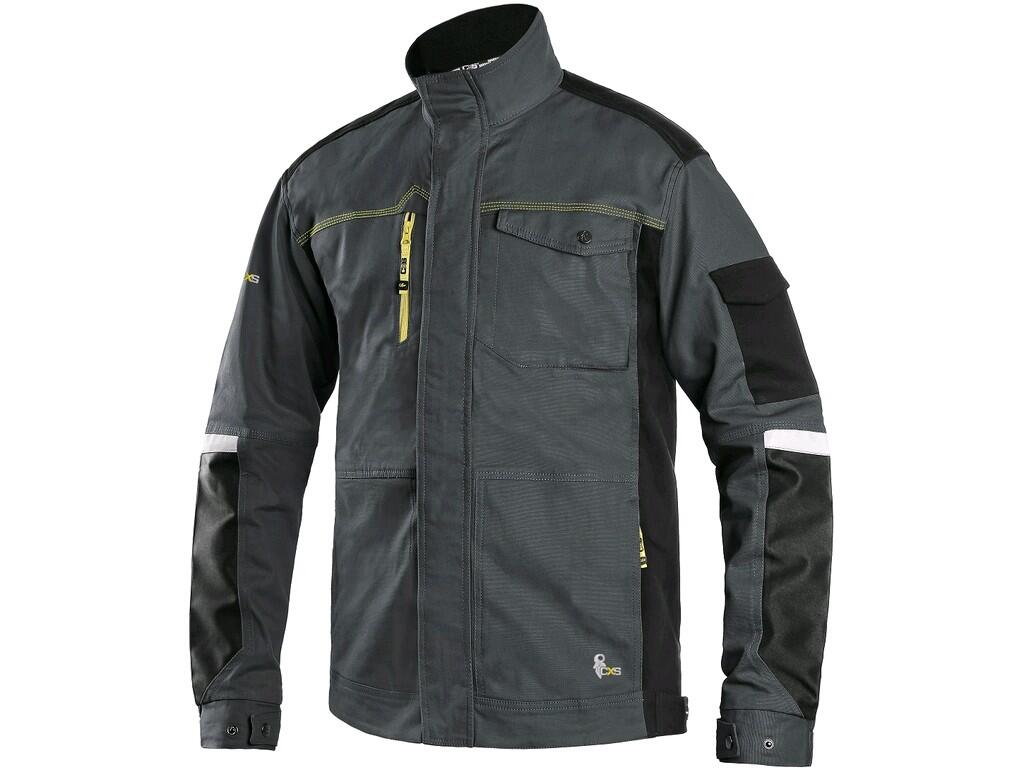 Blůza STRETCH, pánská, tmavě šedo-černá