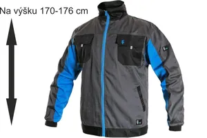 Blůza PHOENIX PERSEUS, zkrácená, šedo-modrá