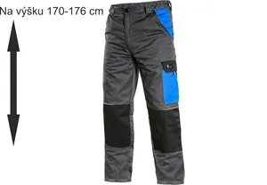 Kalhoty do pasu PHOENIX CEFEUS, zkrácené, šedo-modré 