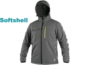 Bunda STRETCH softshellová, pánská, šedá