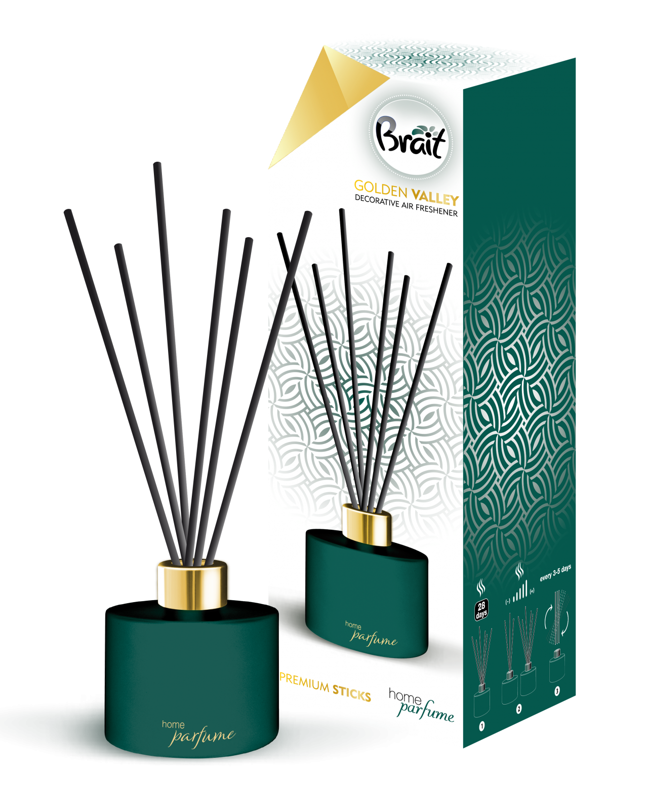 BRAIT vonné tyčinky Premium Golden Valley 100 ml