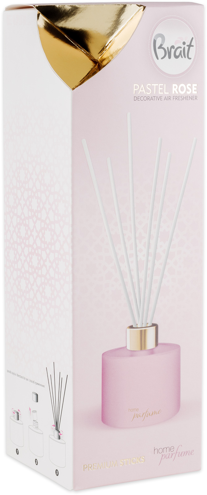 BRAIT vonné tyčinky Premium Pastel Rose 100 ml